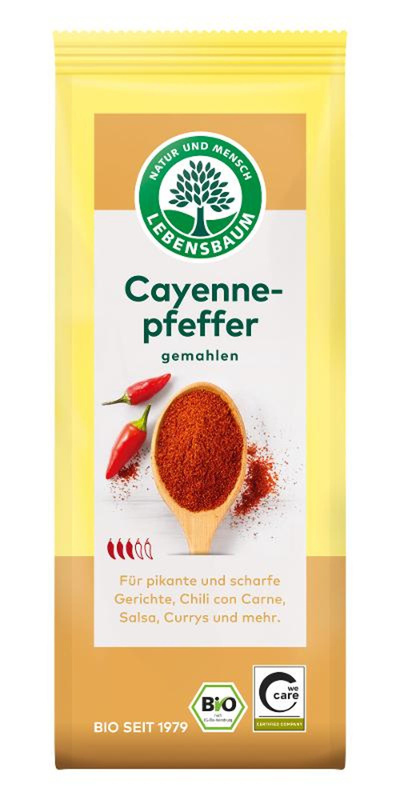 Produktfoto zu Cayenne Pfeffer gemahlen 50g