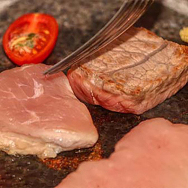 Produktfoto zu Raclettefleisch Rind-Schwein-Pute 900g