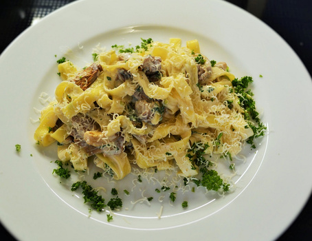 Rezeptbild für Austernpilze mit Tagliatelle