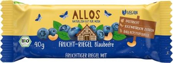 Produktfoto zu Fruchtriegel Blaubeere 40g