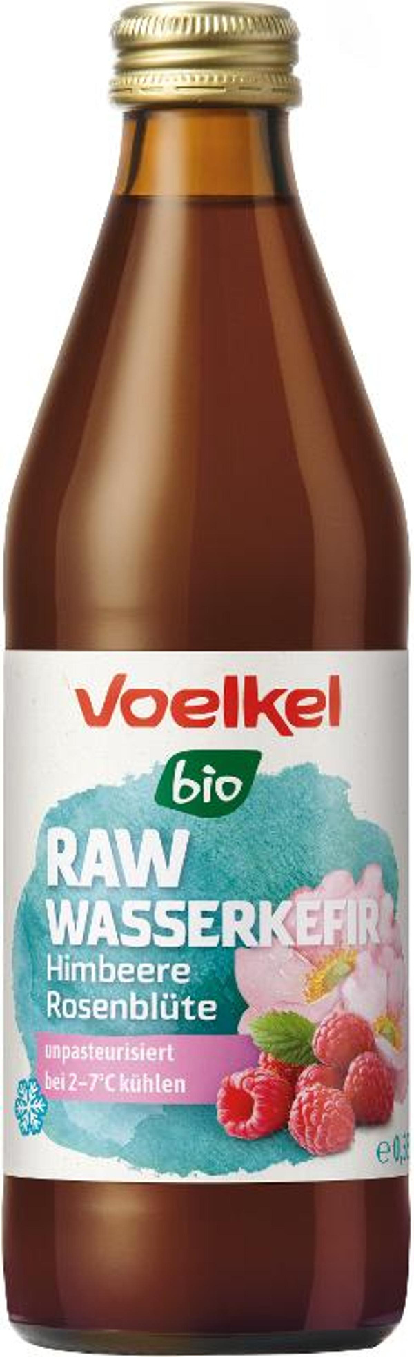 Produktfoto zu Wasserkefir Himbeere Rosenbüte 0,33l