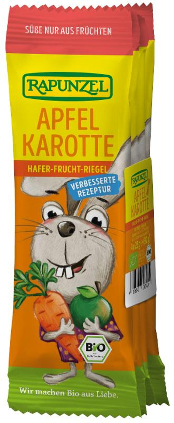 Produktfoto zu Kinder-Riegel Apfel-Karotte 4 Stück 92g