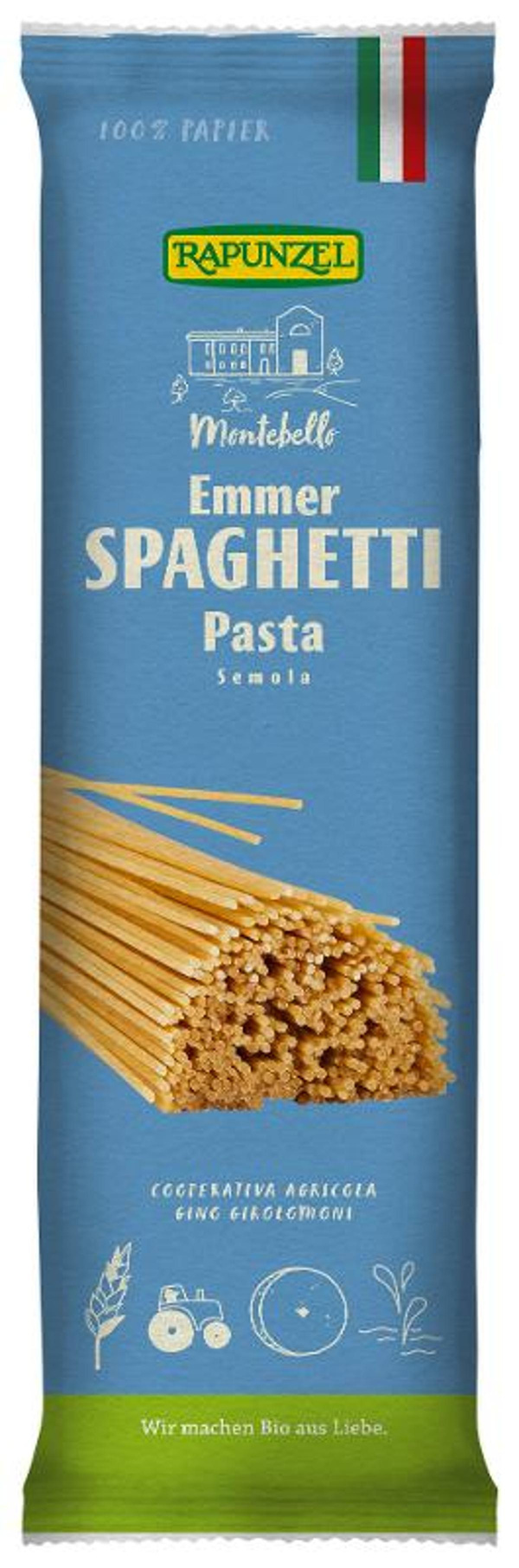 Produktfoto zu Emmer-Spaghetti Semola 500g
