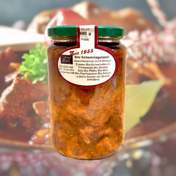 Produktfoto zu Schweinegulasch, gekocht 680g