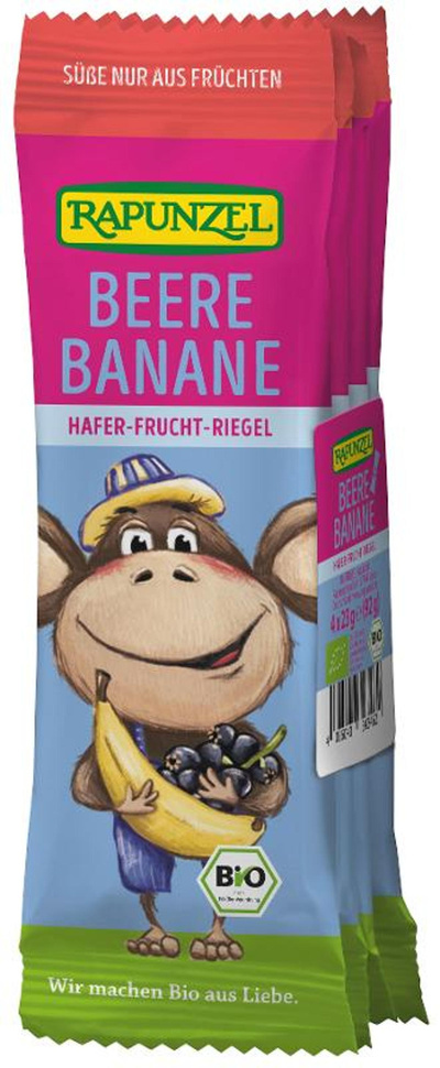 Produktfoto zu Kinder-Hafer-Riegel Beere-Banane 4 Stück 92g