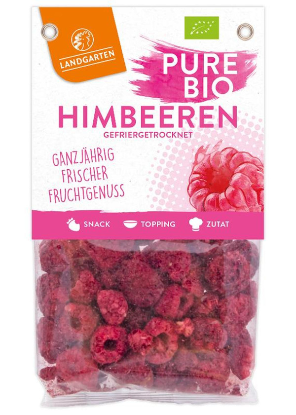Produktfoto zu Himbeeren gefriergetrocknet