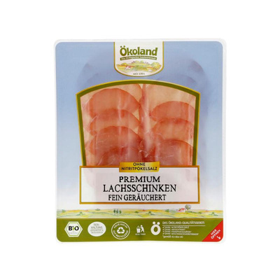 Produktfoto zu Lachsschinken geräuchert 80g