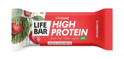 Produktfoto zu Lifebar Protein Erdbeere 15x40