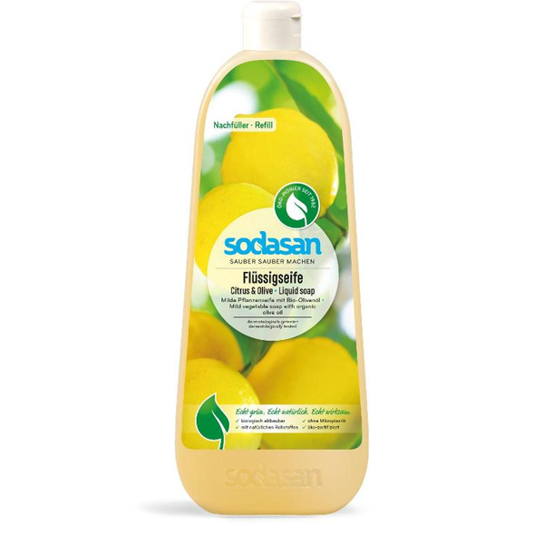 Produktfoto zu Flüssigseife Citrus & Olive 1l Nachfüller