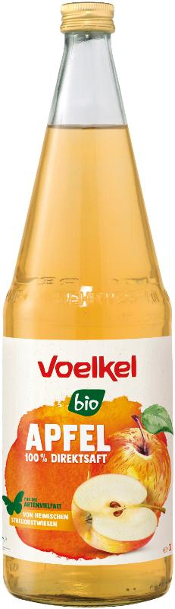 Produktfoto zu Apfelsaft klar Voelkel 1l