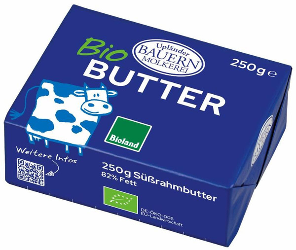 Produktfoto zu Süßrahmbutter 250 g