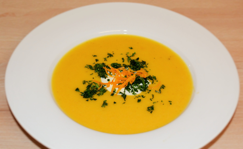 Rezeptbild für Südafrikanische Butternut-Kürbis-Suppe