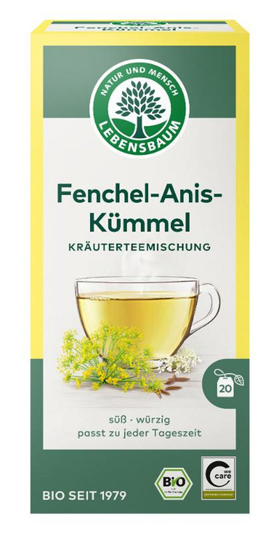Produktfoto zu Fenchel Anis Kümmel Tee 20 Beutel