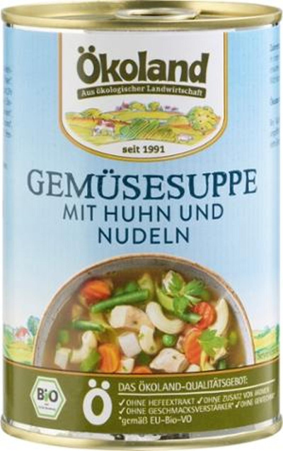 Produktfoto zu Gemüsesuppe mit Huhn 400g