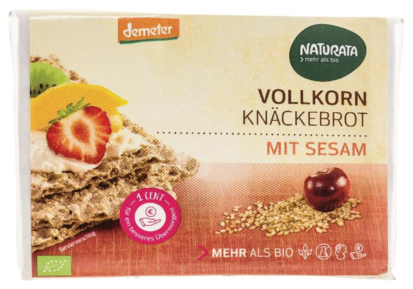 Produktfoto zu Vollkorn Knäckebrot mit Sesam 250g