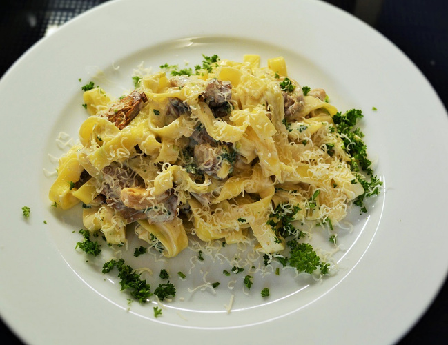 Rezeptbild für Austernpilze mit Tagliatelle