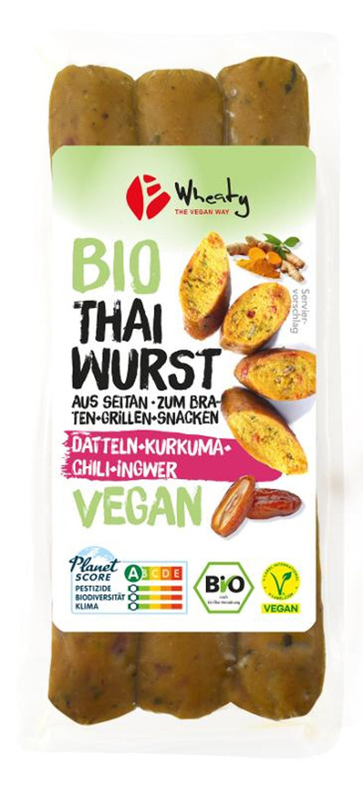 Produktfoto zu Wheaty Vegane Thaiwurst 120g