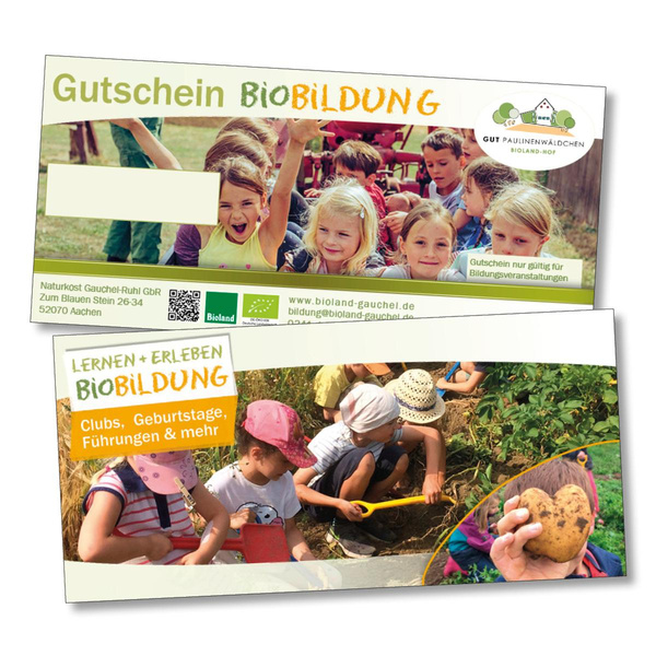 Produktfoto zu Gutschein Biobildung