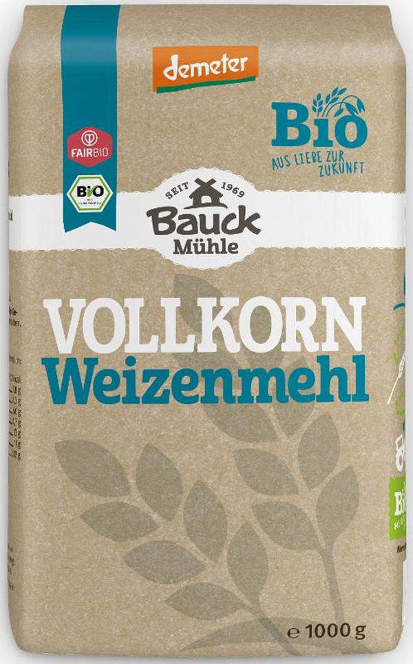 Produktfoto zu Weizenmehl Vollkorn 1kg