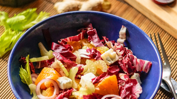 Rezeptbild für Radicchiosalat mit Orangen