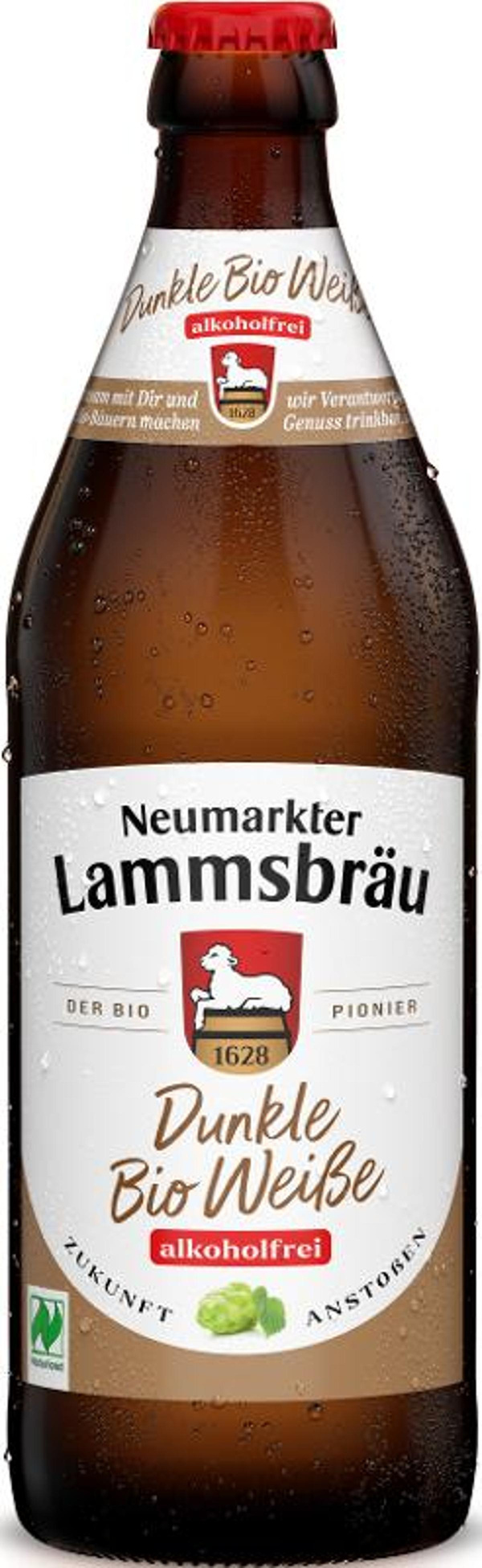 Produktfoto zu Lammsbräu Dunkle Weiße alkoholfrei 0,5l