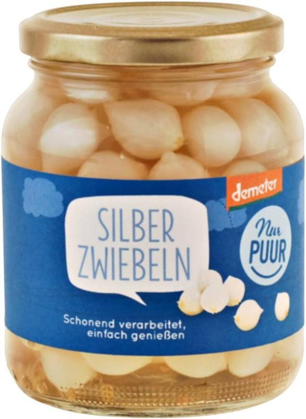 Produktfoto zu Silberzwiebeln süß-sauer 340g