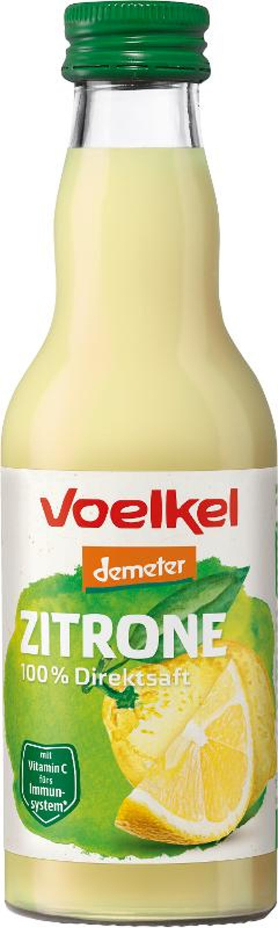 Produktfoto zu Zitronensaft 0,2l, Mehrwegflasche