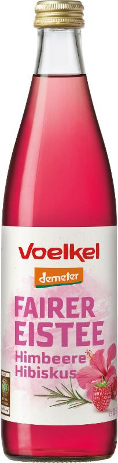 Produktfoto zu Eistee Himbeere Hibiskus 0,5l