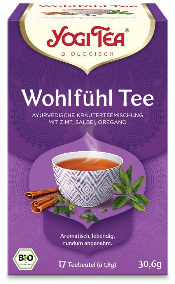 Produktfoto zu Yogi Tea Wohlfühl Tee 17 Beutel