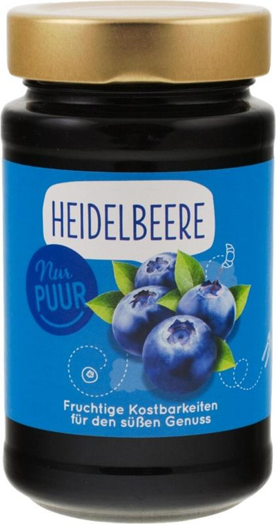 Produktfoto zu Heidelbeere Fruchtaufstrich, 250g