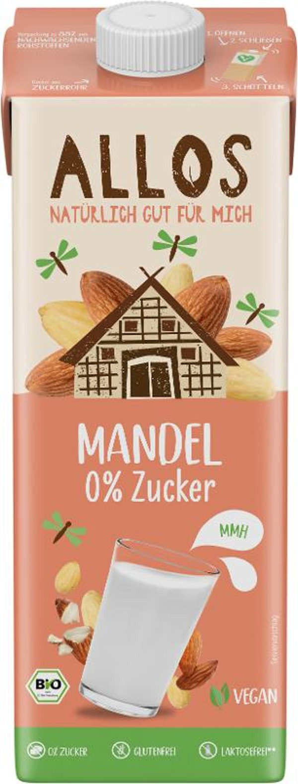 Produktfoto zu Mandeldrink Allos 1l
