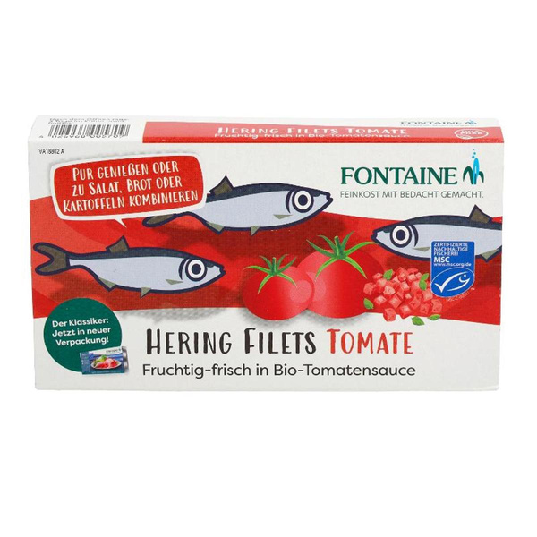 Produktfoto zu Heringsfilets in Tomatensauce 200g