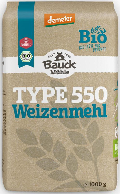 Produktfoto zu Weizenmehl Type 550 1kg
