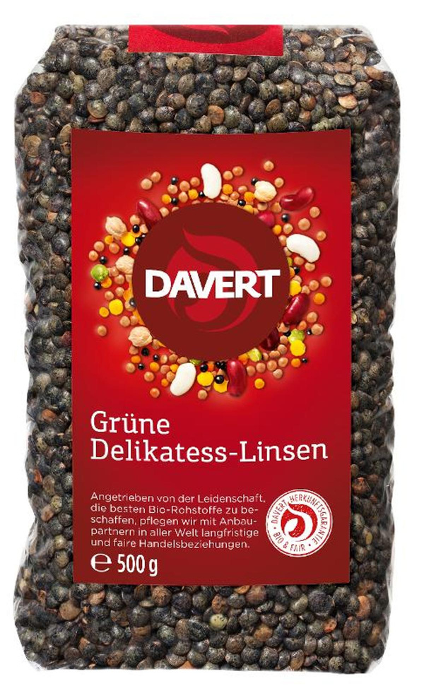Produktfoto zu Grüne Delikatess-Linsen 500g