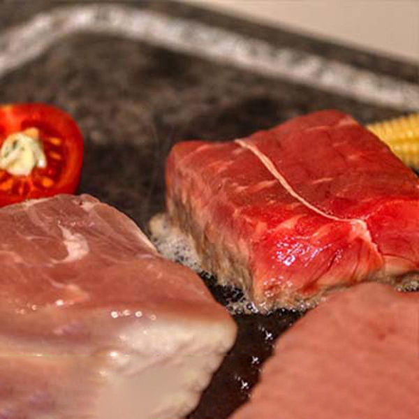 Produktfoto zu Raclettefleisch Rind-Schwein 900g