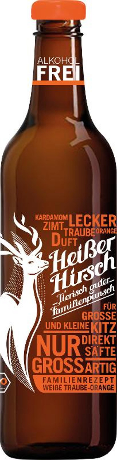 Produktfoto zu Familienpunsch Traube-Orange 0,75l