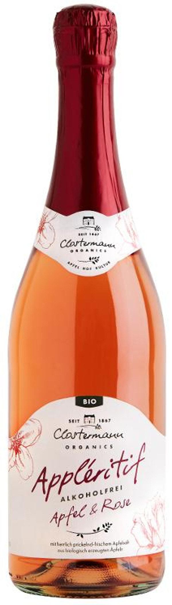 Produktfoto zu Appléritif Apfel & Rose 0,75l (alkoholfrei)
