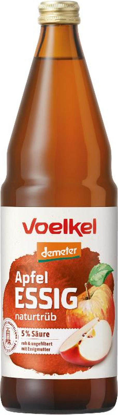 Produktfoto zu Apfelessig naturtrüb 0,75l, Mehrwegflasche