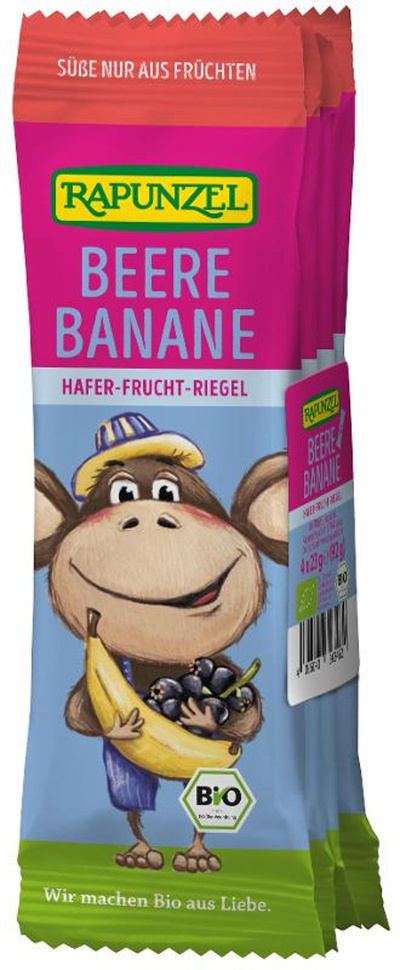 Produktfoto zu Kinder-Hafer-Riegel Beere-Banane 4 Stück 92g