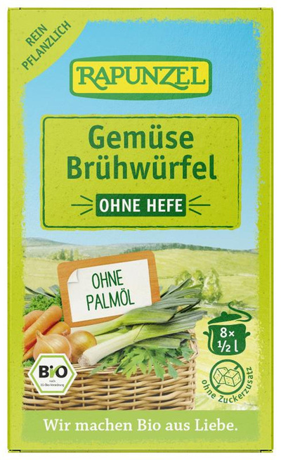Produktfoto zu Gemüse-Brühwürfel hefefrei 8 Stück