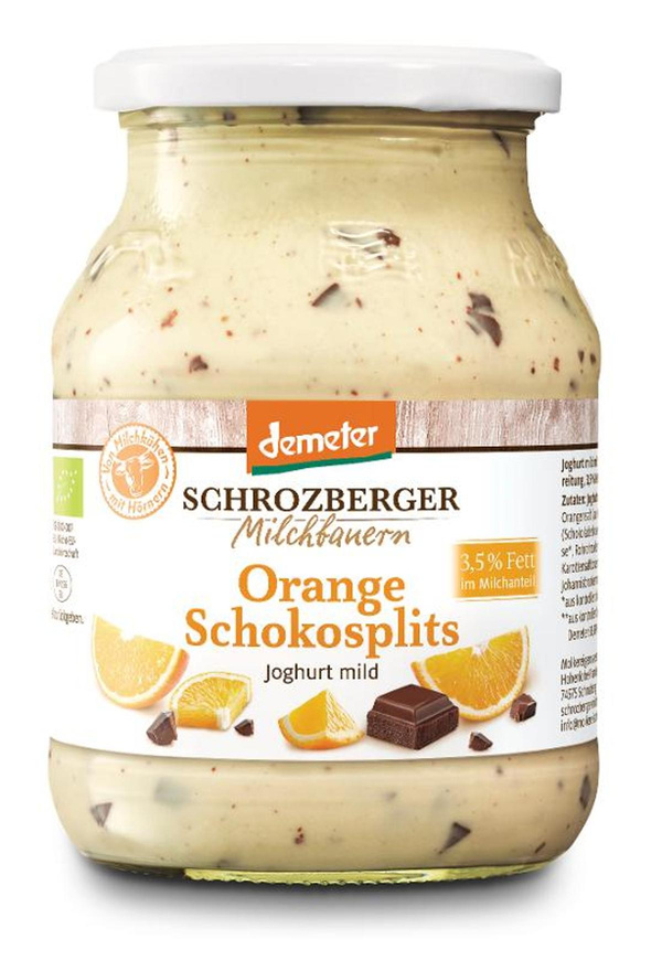 Produktfoto zu Joghurt Orange Schokosplit 500g