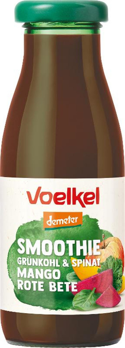 Produktfoto zu Smoothie Grünkohl & Spinat Mango Rote Bete 0,25l