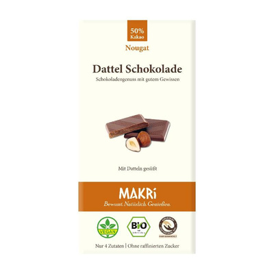 Produktfoto zu Dattel Schokolade Nougat 50% 85g