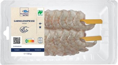 Produktfoto zu Garnelenspiess natur, 150g