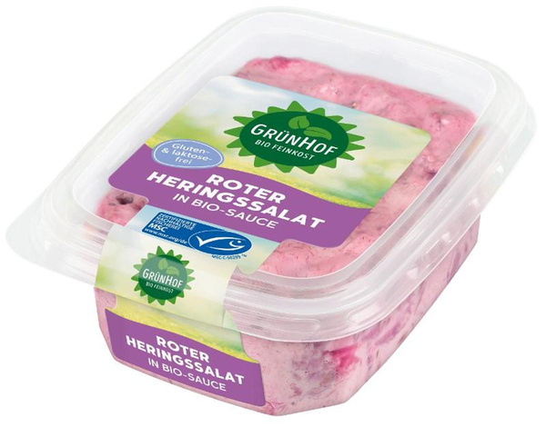 Produktfoto zu Roter Heringssalat 150g mit Rote Bete