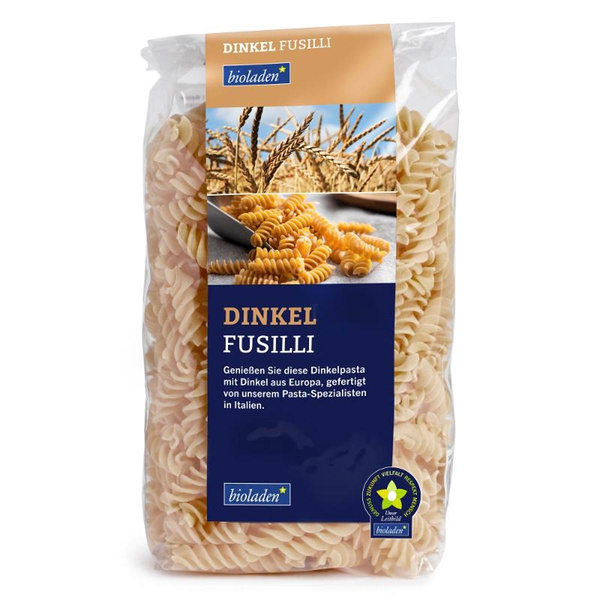 Produktfoto zu Dinkel Fussili hell 500g
