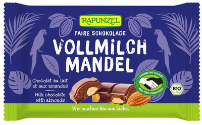 Produktfoto zu Vollmilch Mandel Schokolade 100g